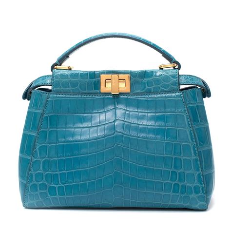 fendi peekaboo small sale|fendi peekaboo crocodile.